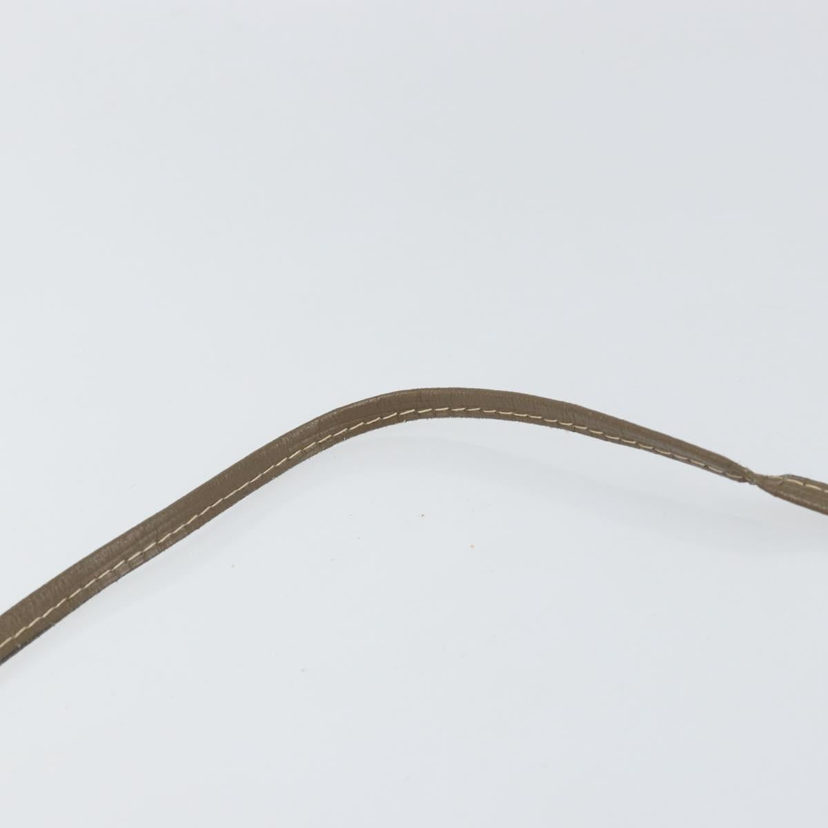 FENDI Zucchino Canvas Shoulder Bag Coated Canvas Beige Auth ep12978