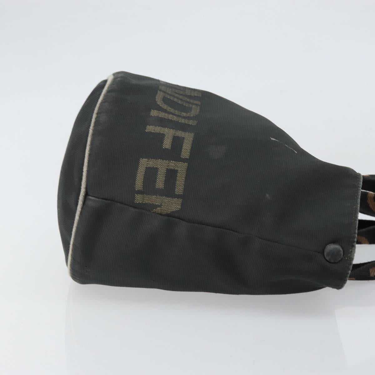 FENDI Hand Bag Nylon Black Auth ep12981