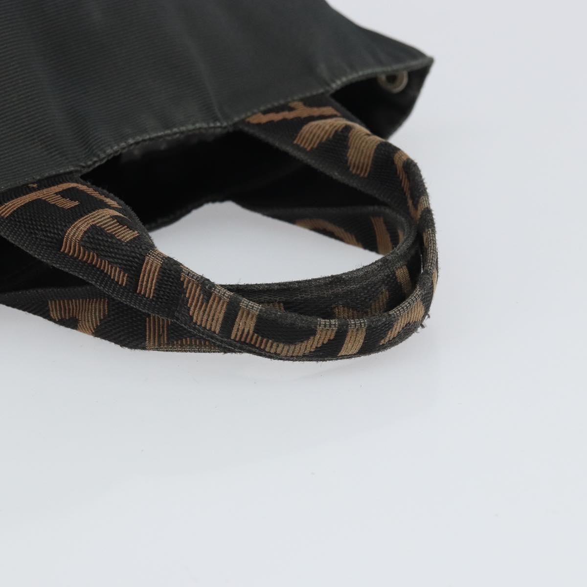 FENDI Hand Bag Nylon Black Auth ep12981