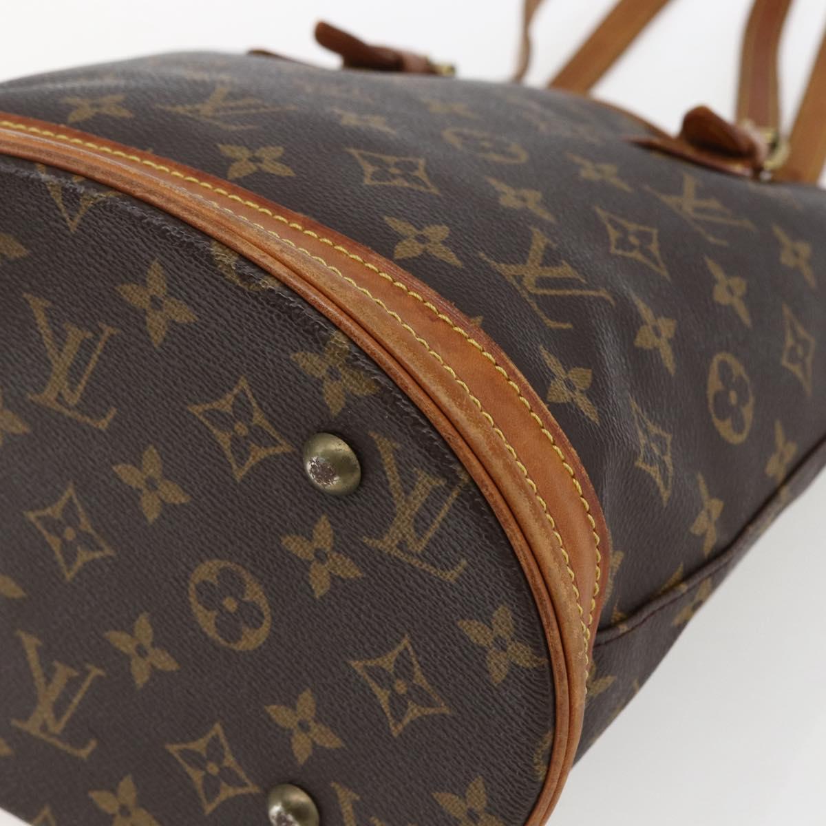 LOUIS VUITTON Monogram Bucket PM Shoulder Bag M42238 LV Auth ep13001