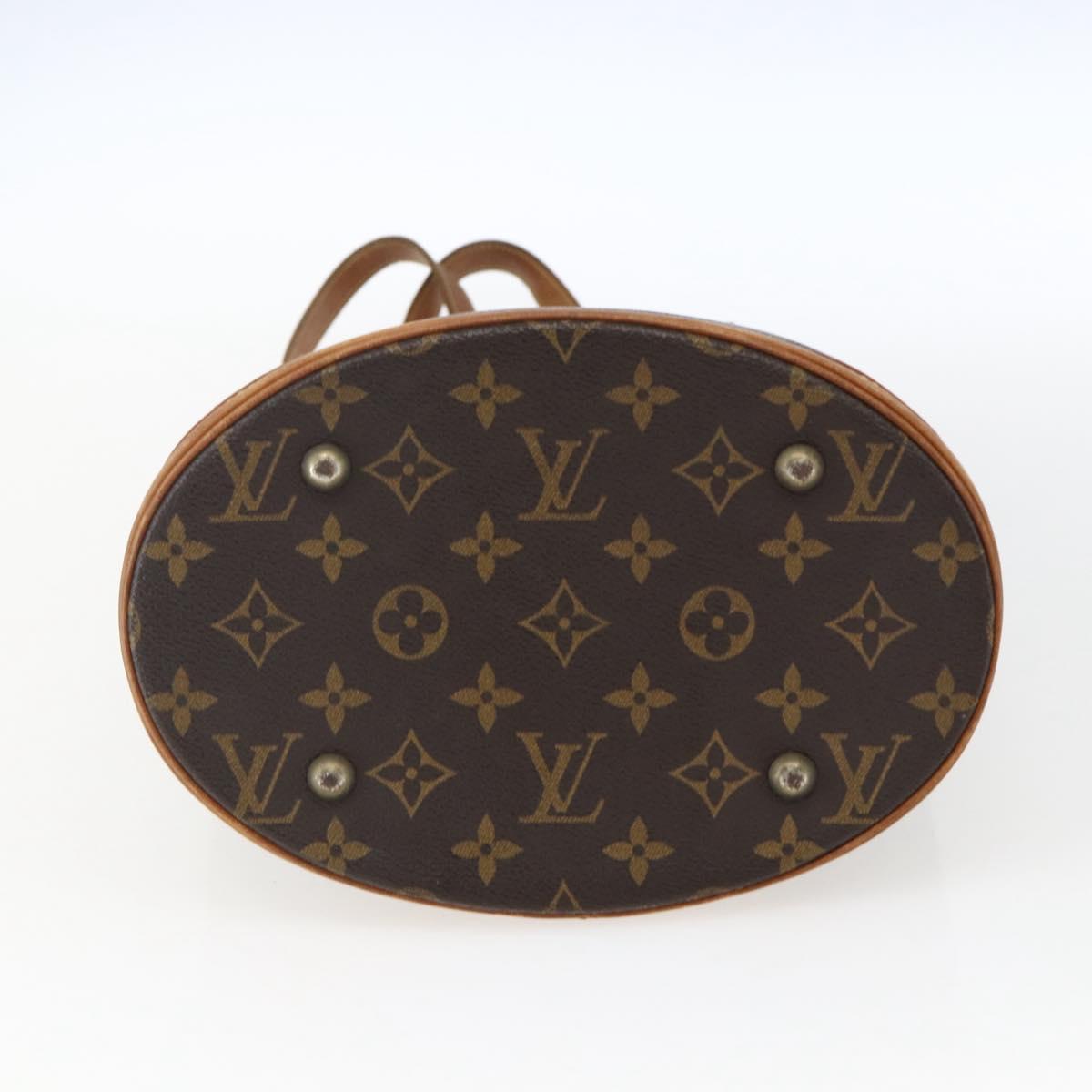 LOUIS VUITTON Monogram Bucket PM Shoulder Bag M42238 LV Auth ep13001
