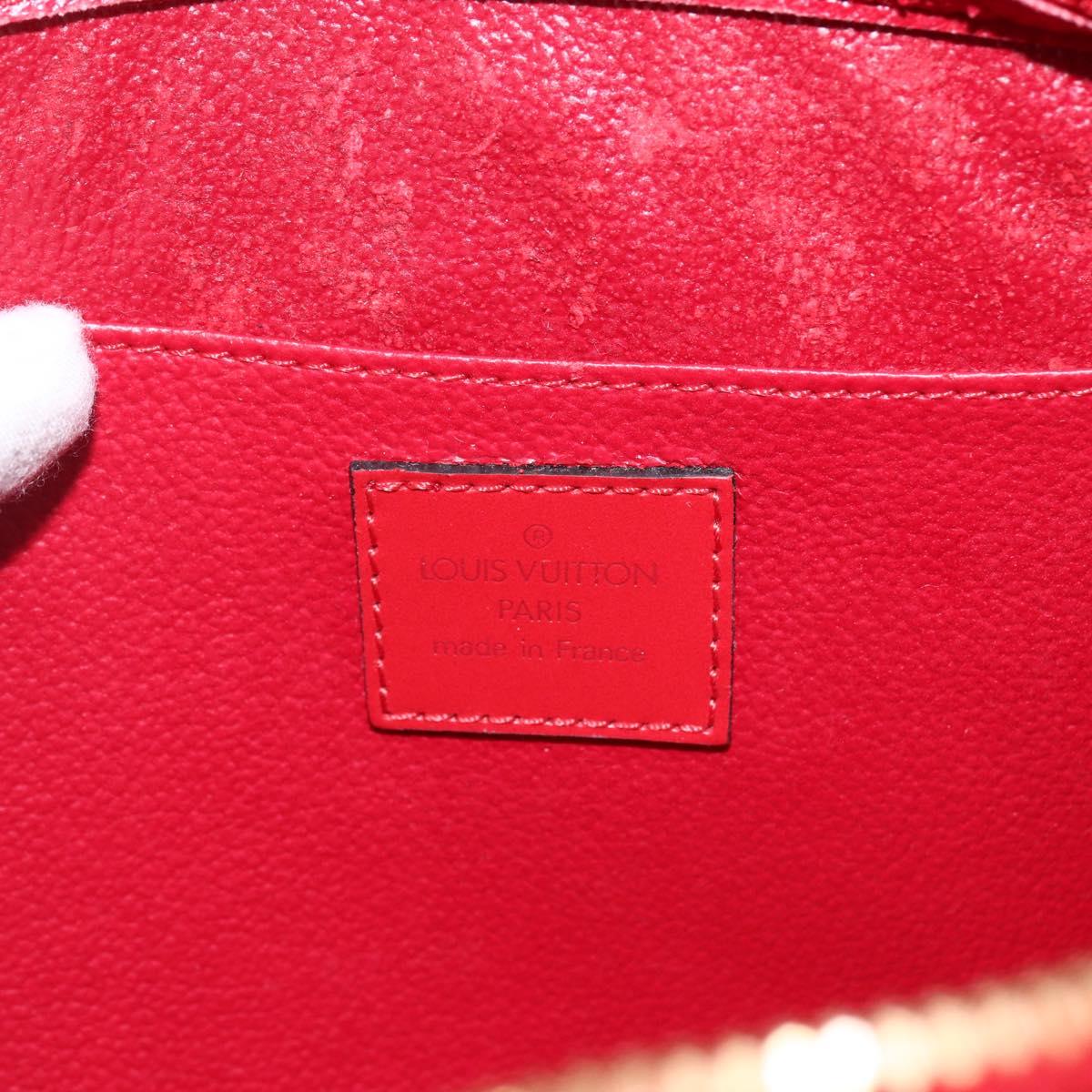 LOUIS VUITTON Epi Dauphine MM Pouch Red M48457 LV Auth ep13004