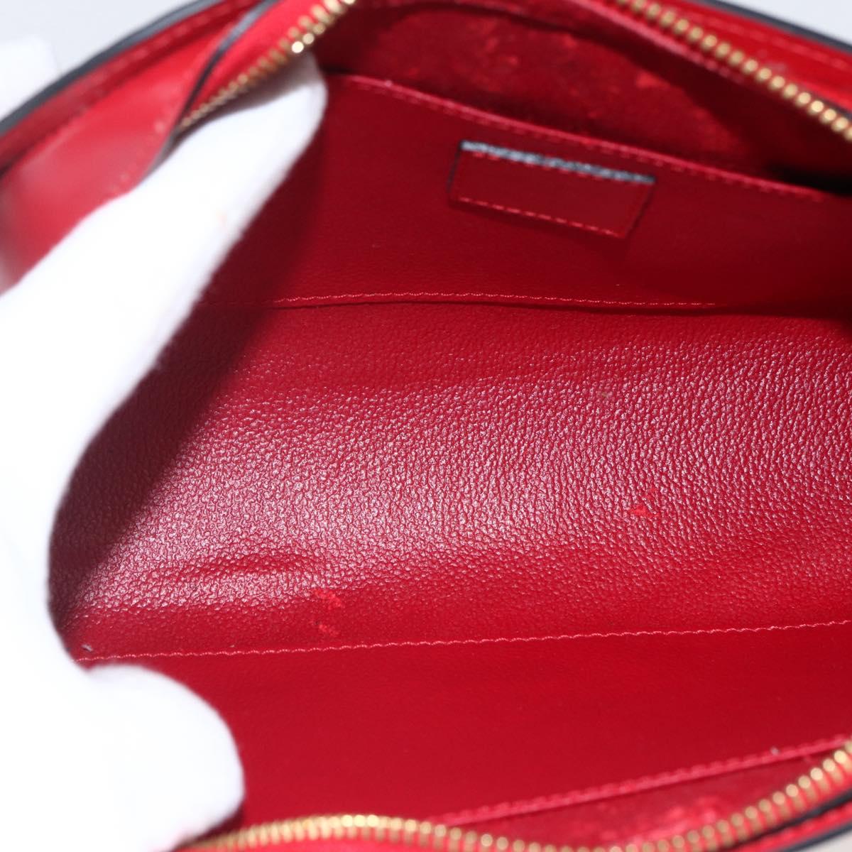 LOUIS VUITTON Epi Dauphine MM Pouch Red M48457 LV Auth ep13004