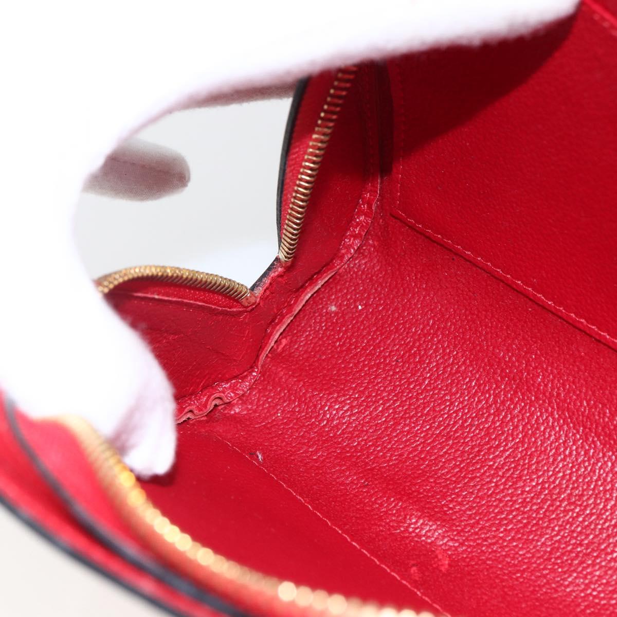 LOUIS VUITTON Epi Dauphine MM Pouch Red M48457 LV Auth ep13004