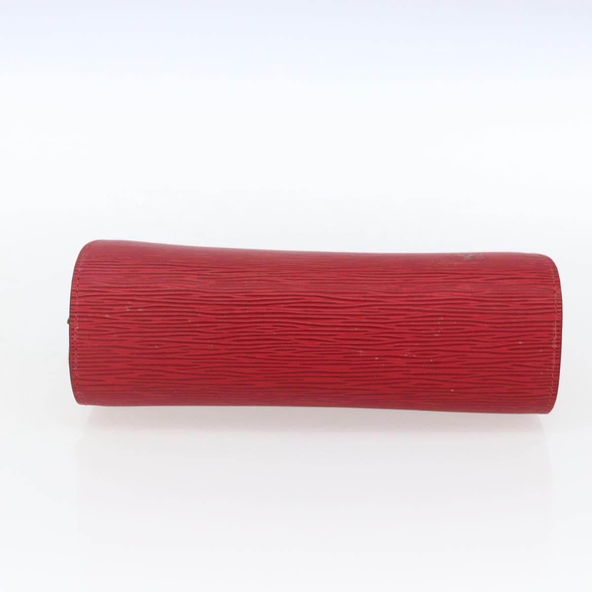LOUIS VUITTON Epi Dauphine MM Pouch Red M48457 LV Auth ep13004