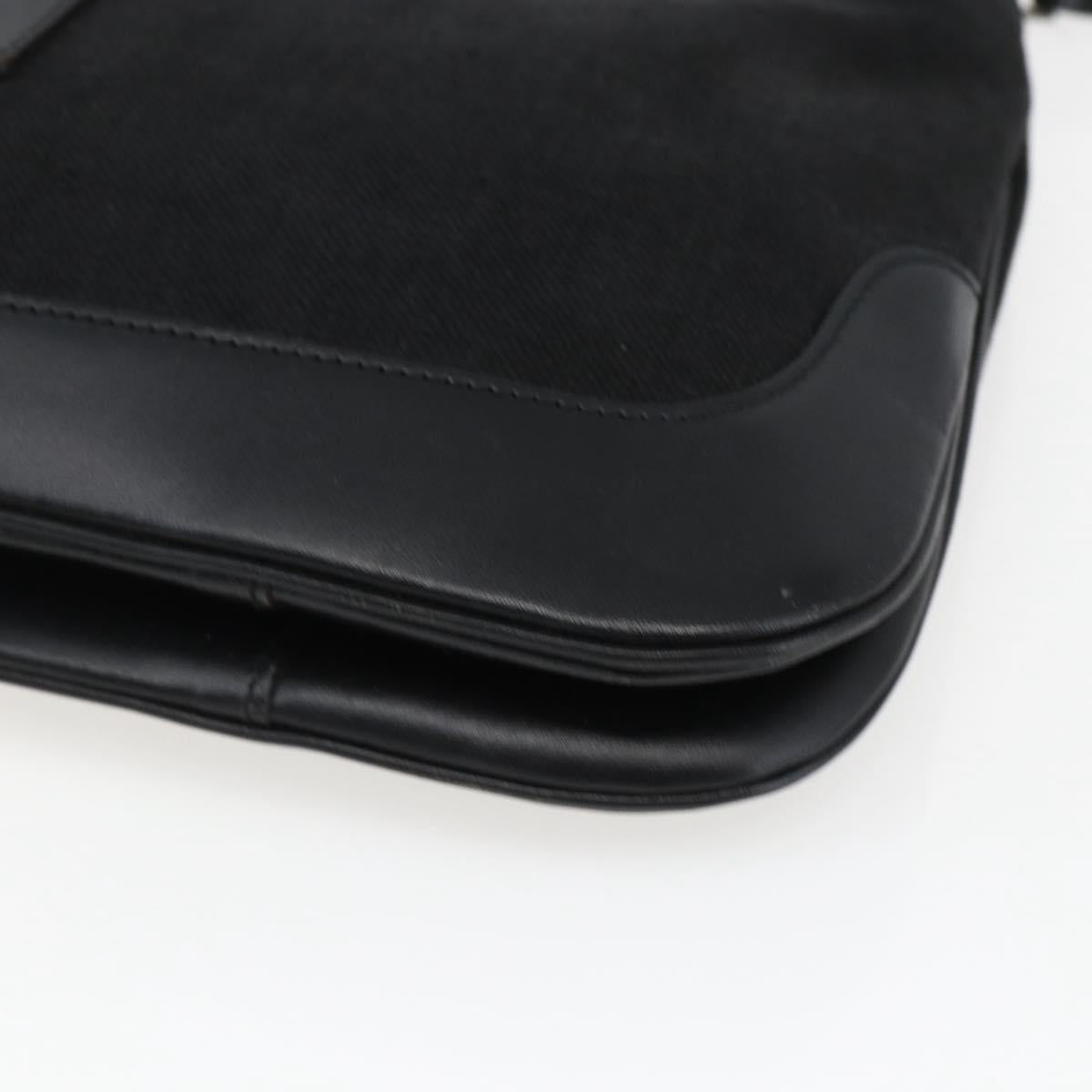 GUCCI Jackie Shoulder Bag Canvas Leather Black Silver 001 4272 Auth ep13016