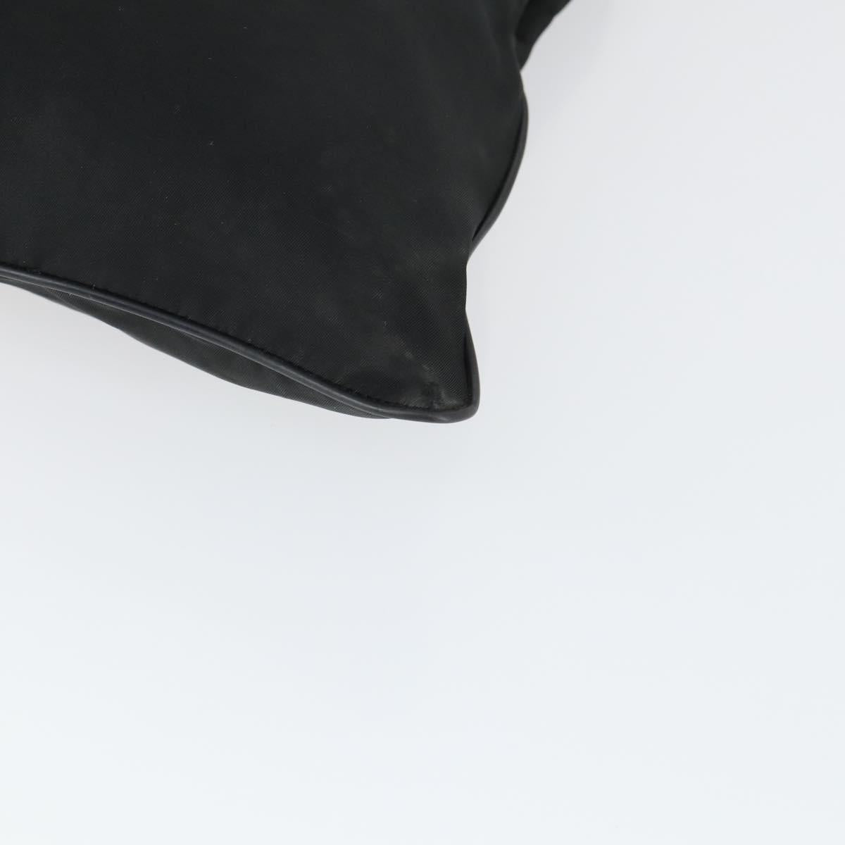 PRADA Shoulder Bag Nylon Black Silver Auth ep13020