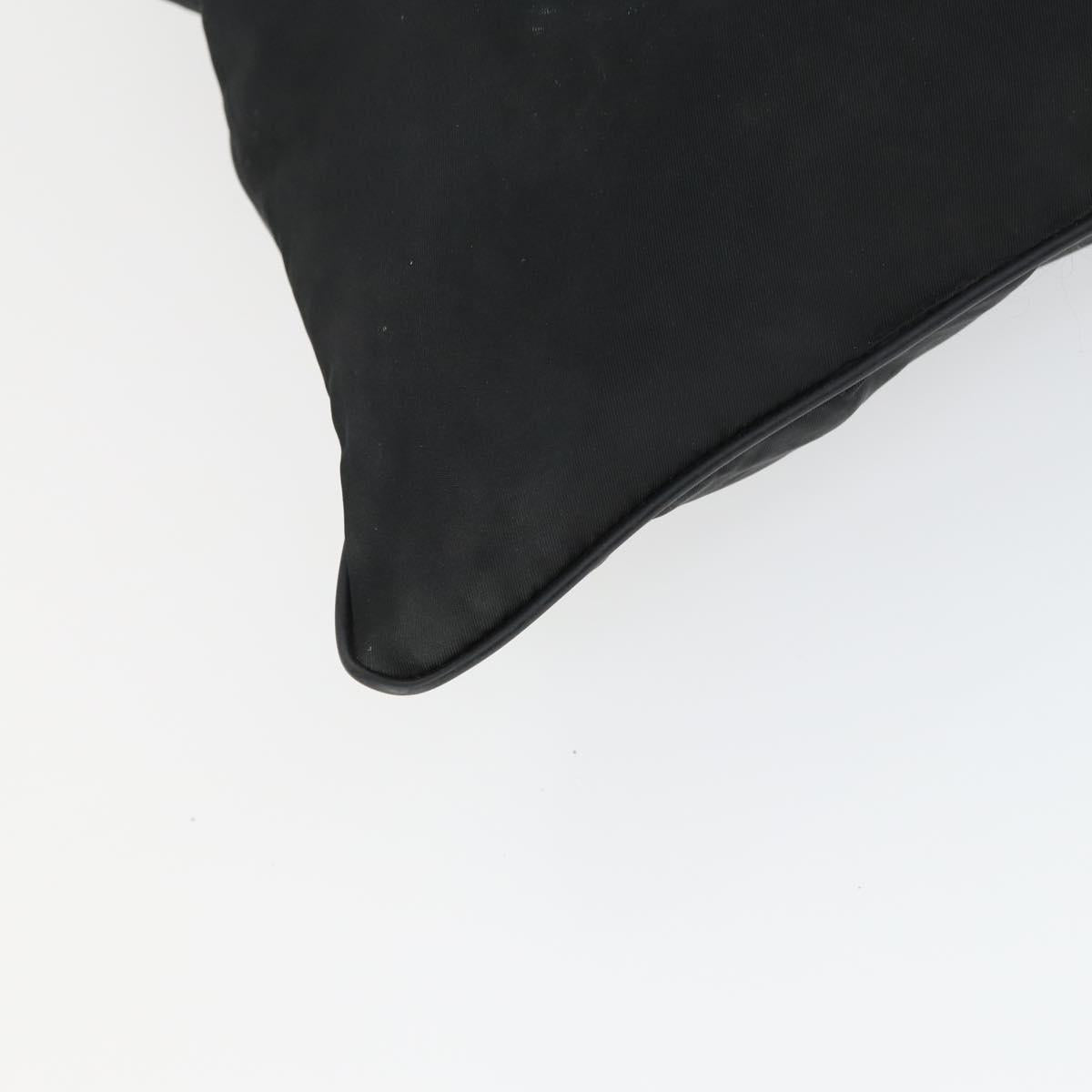 PRADA Shoulder Bag Nylon Black Silver Auth ep13020