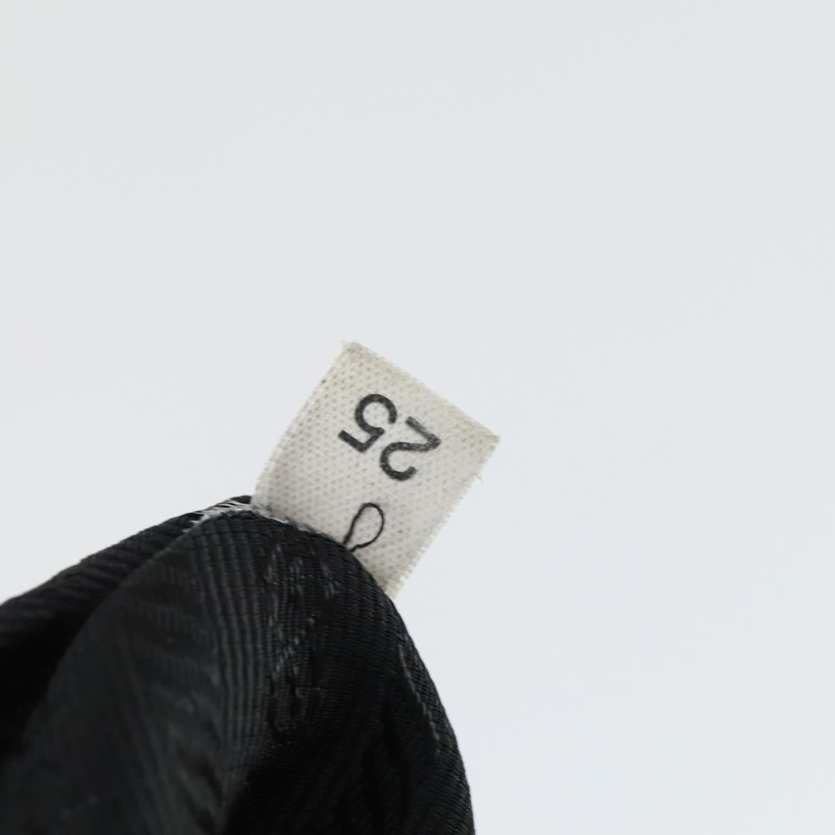 PRADA Shoulder Bag Nylon Black Silver Auth ep13020