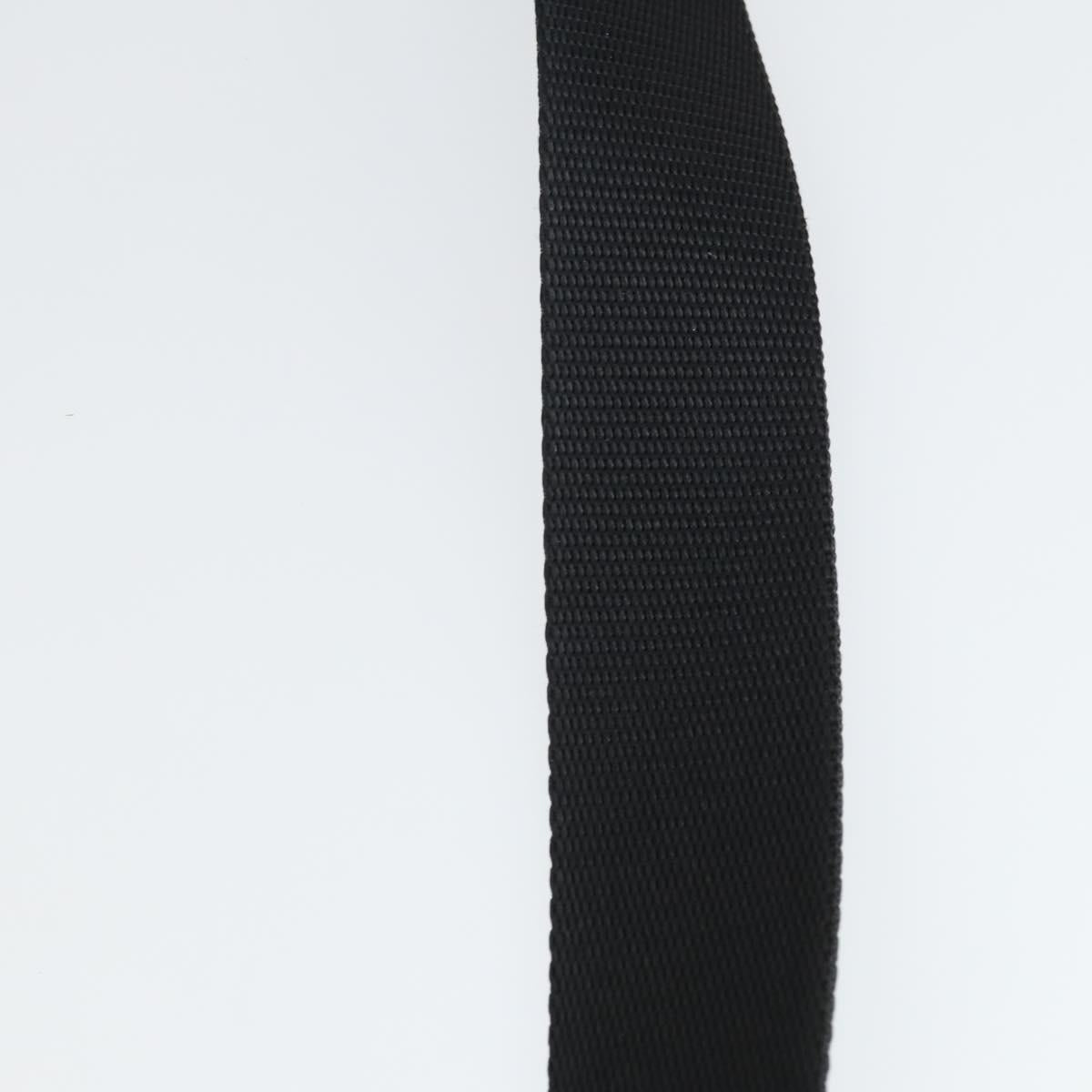 PRADA Shoulder Bag Nylon Black Silver Auth ep13020