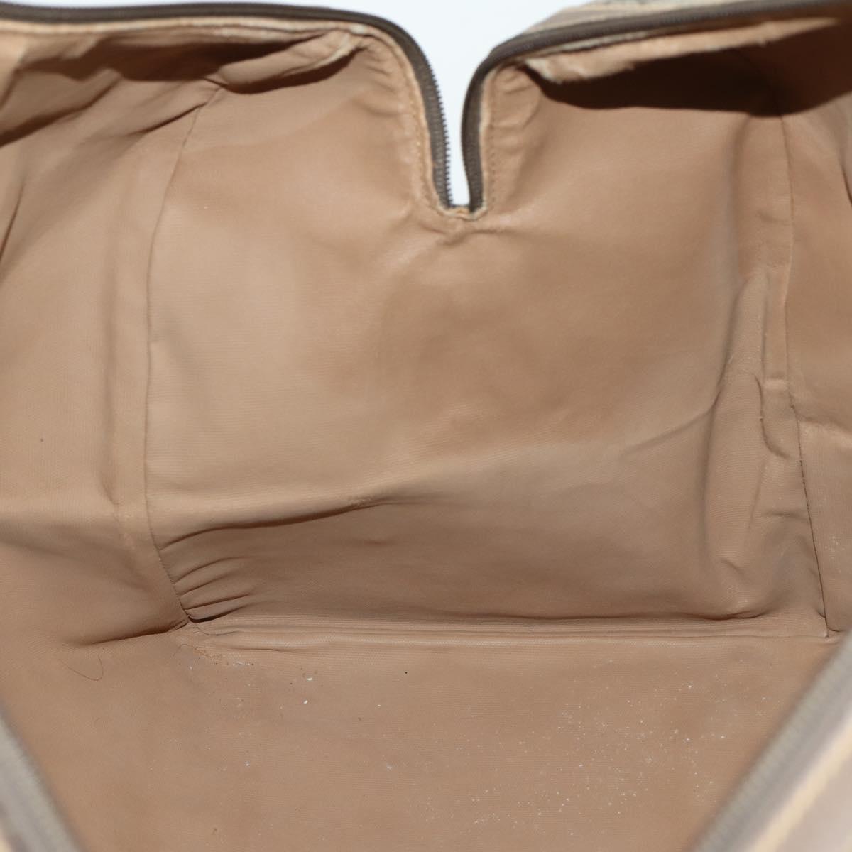 GUCCI GG Supreme Boston Bag PVC Leather Beige Gold 012 3754 6081 Auth ep13021