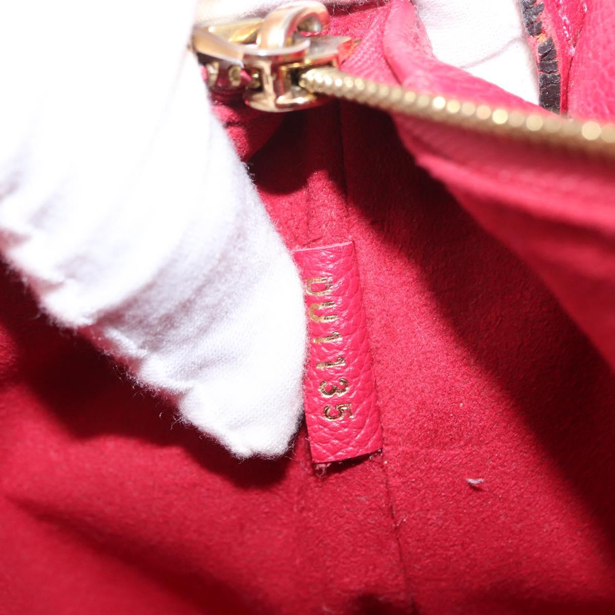 LOUIS VUITTON Monogram Empreinte Twice Shoulder Bag Cerise M50259 Auth ep13040