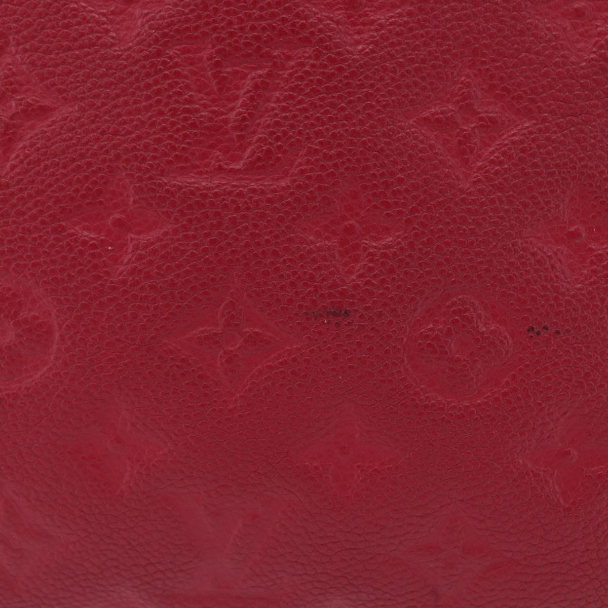 LOUIS VUITTON Monogram Empreinte Twice Shoulder Bag Cerise M50259 Auth ep13040