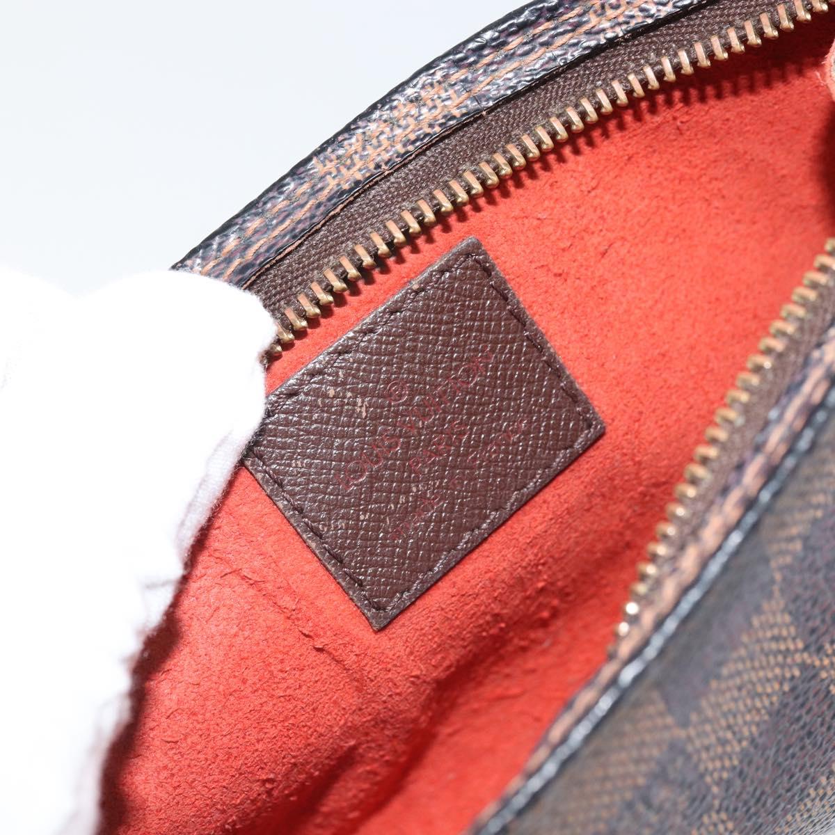 LOUIS VUITTON Damier Ebene Marais Pouch LV Auth ep13046