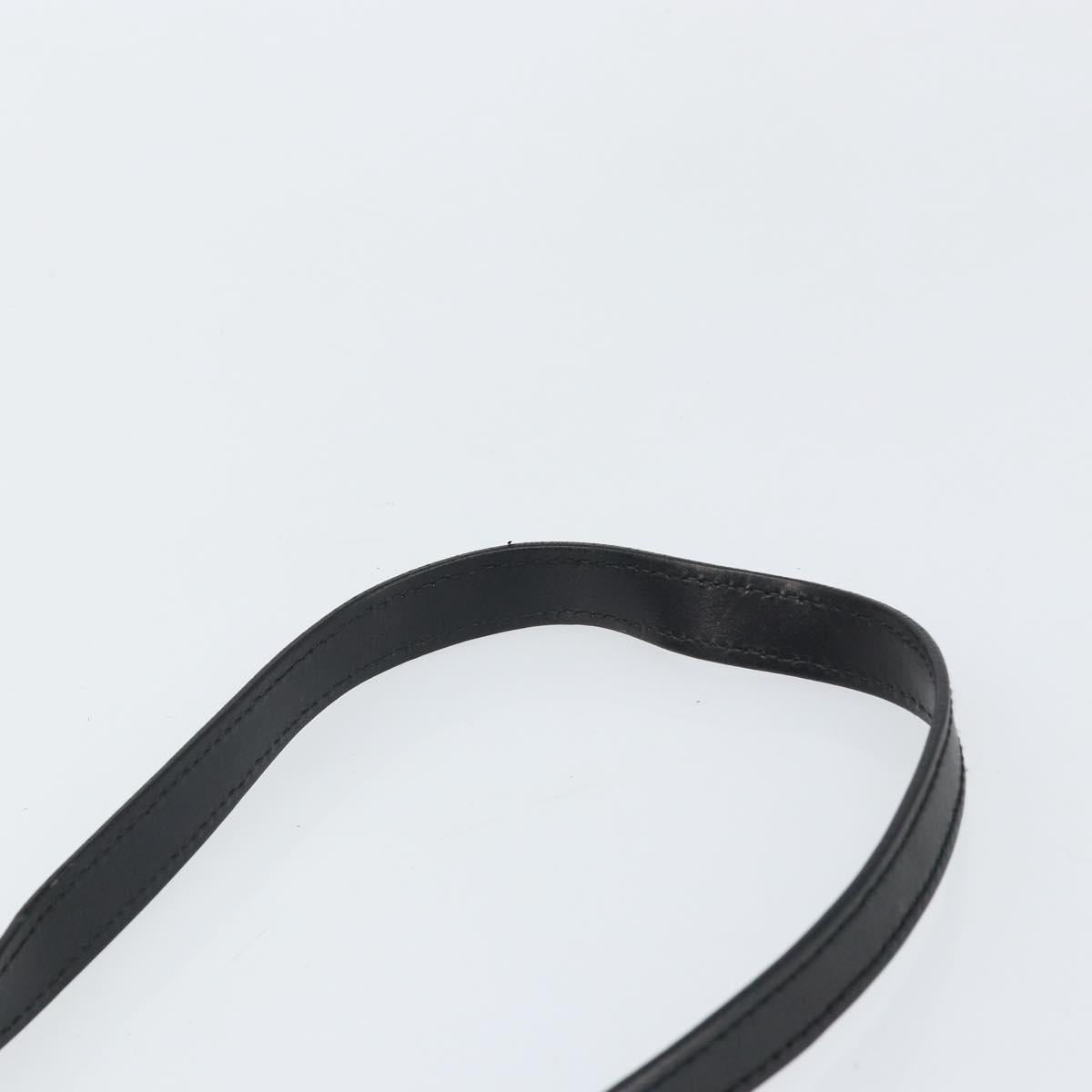 GUCCI GG Canvas Shoulder Bag Black Silver 110292 Auth ep13049