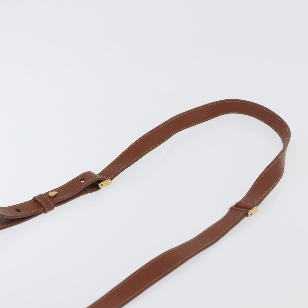 GUCCI Hand Bag Leather 2way Brown Gold 000 101 0274 Auth ep13069