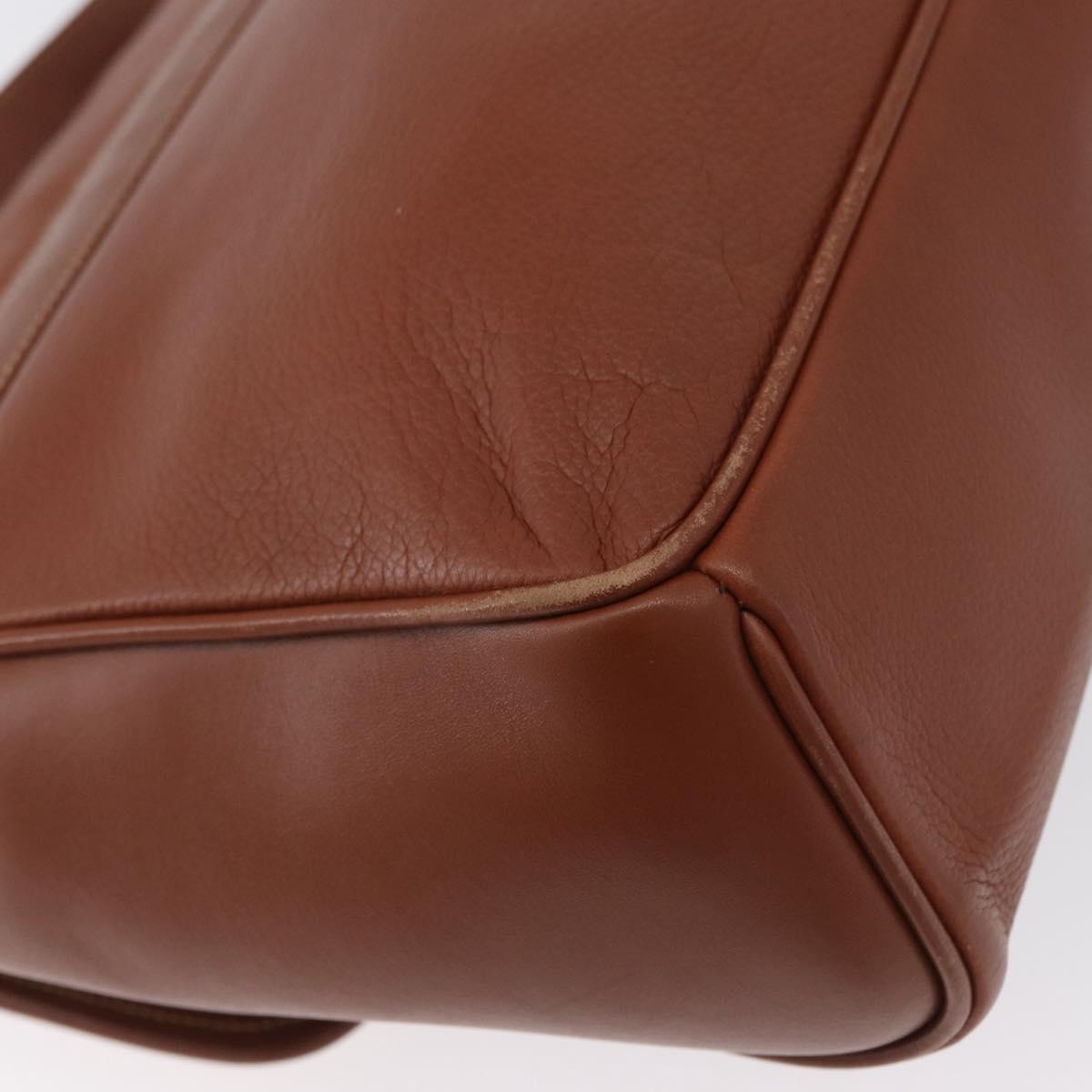 GUCCI Hand Bag Leather 2way Brown Gold 000 101 0274 Auth ep13069