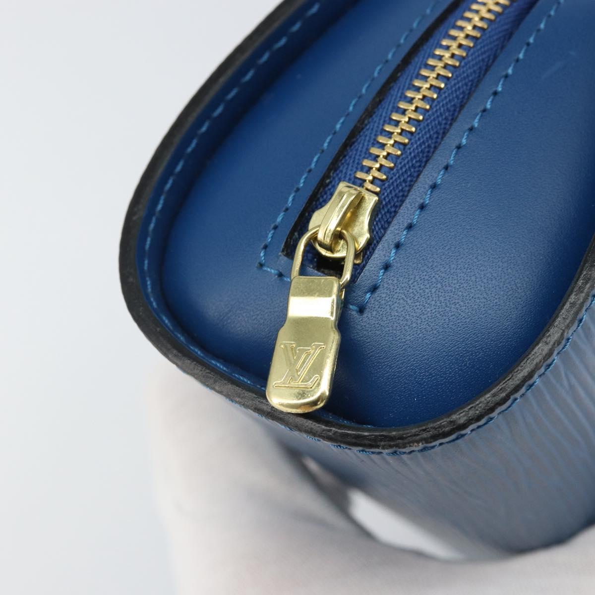 LOUIS VUITTON Epi Dauphine PM Pouch Blue M48445 LV Auth ep13081