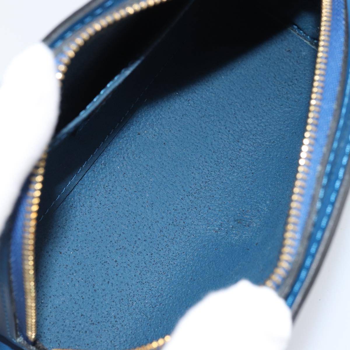 LOUIS VUITTON Epi Dauphine PM Pouch Blue M48445 LV Auth ep13081
