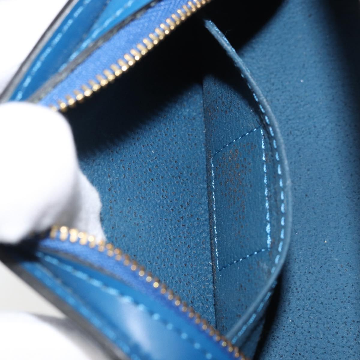 LOUIS VUITTON Epi Dauphine PM Pouch Blue M48445 LV Auth ep13081