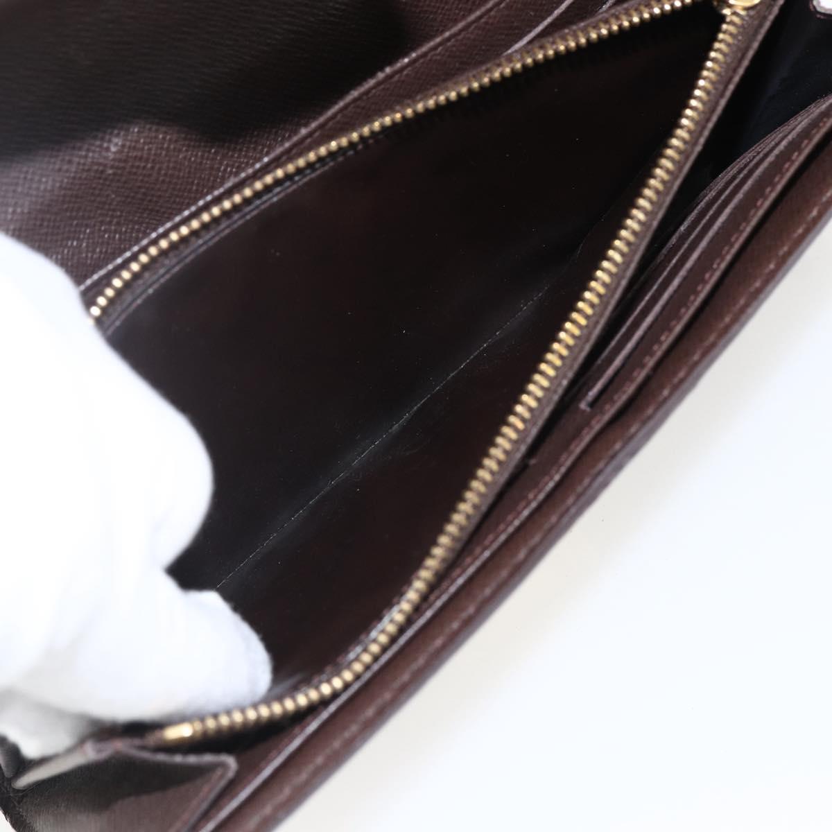 LOUIS VUITTON Damier Ebene Portefeuille Sistina Long Wallet N61747 Auth ep13090