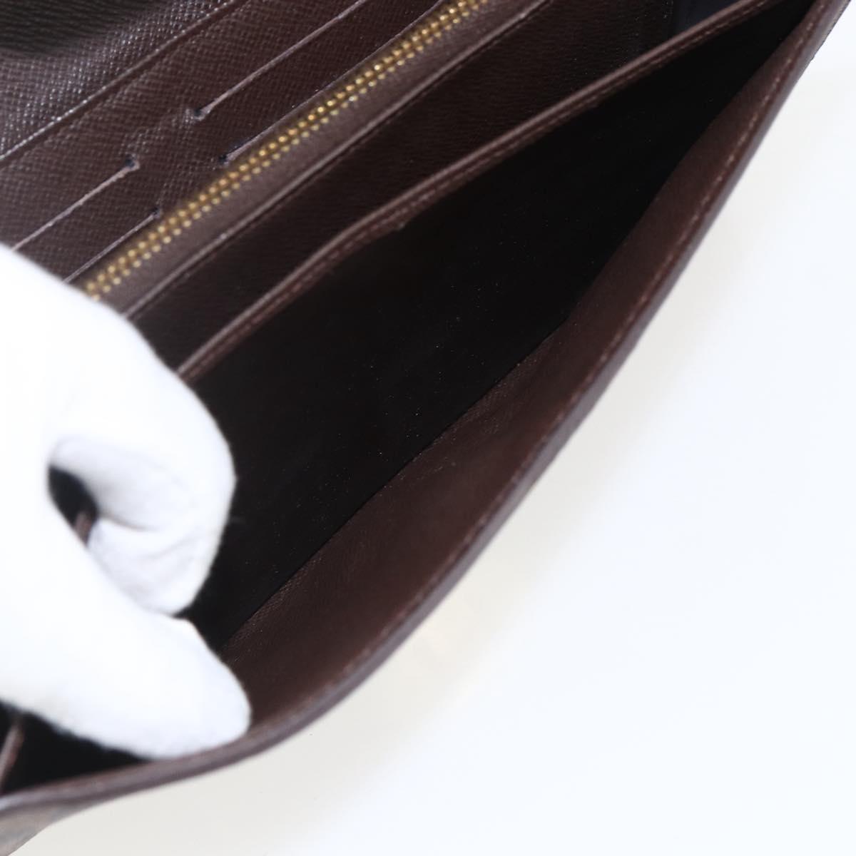 LOUIS VUITTON Damier Ebene Portefeuille Sistina Long Wallet N61747 Auth ep13090