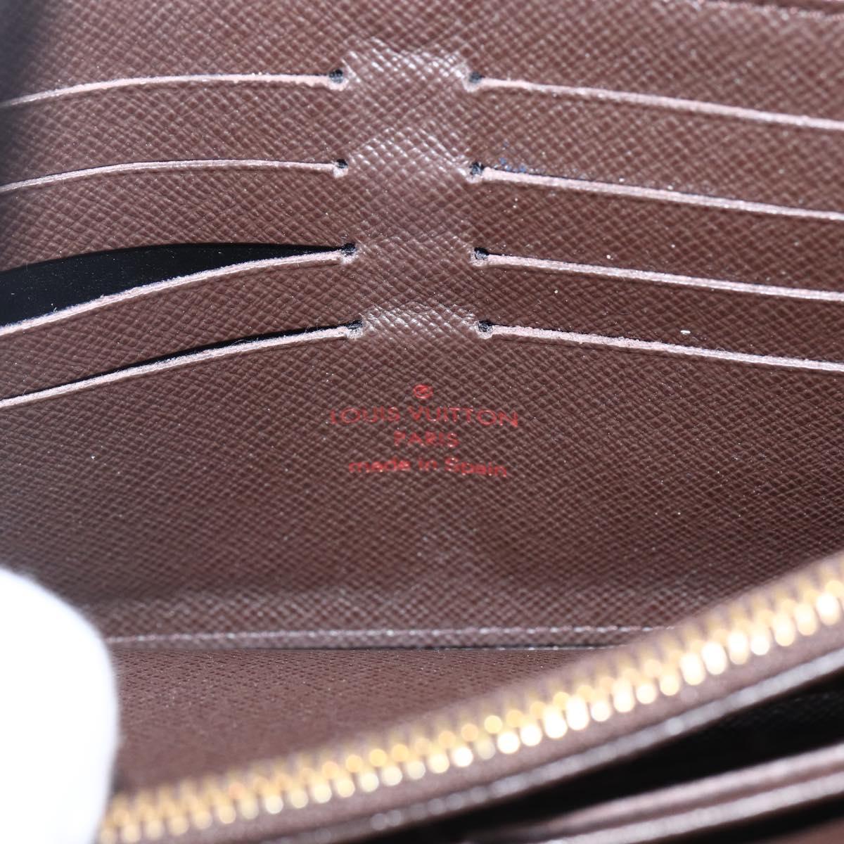 LOUIS VUITTON Damier Ebene Portefeuille Sistina Long Wallet N61747 Auth ep13090