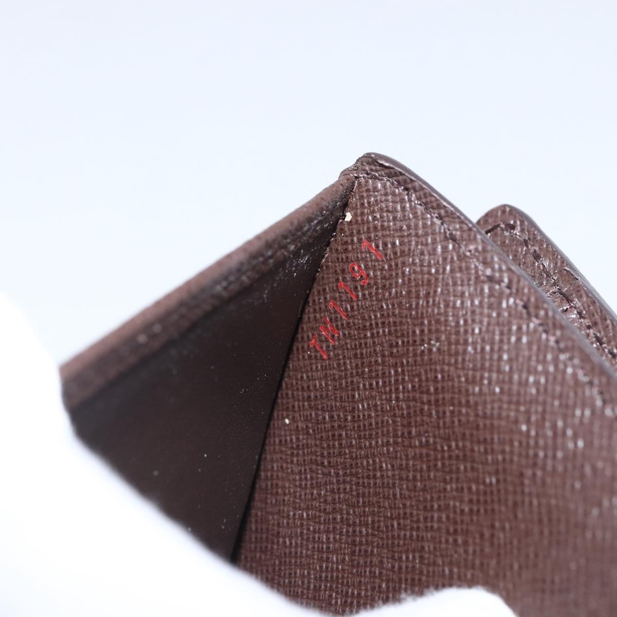 LOUIS VUITTON Damier Ebene Portefeuille Joy Bifold Wallet N60034 LV Auth ep13095