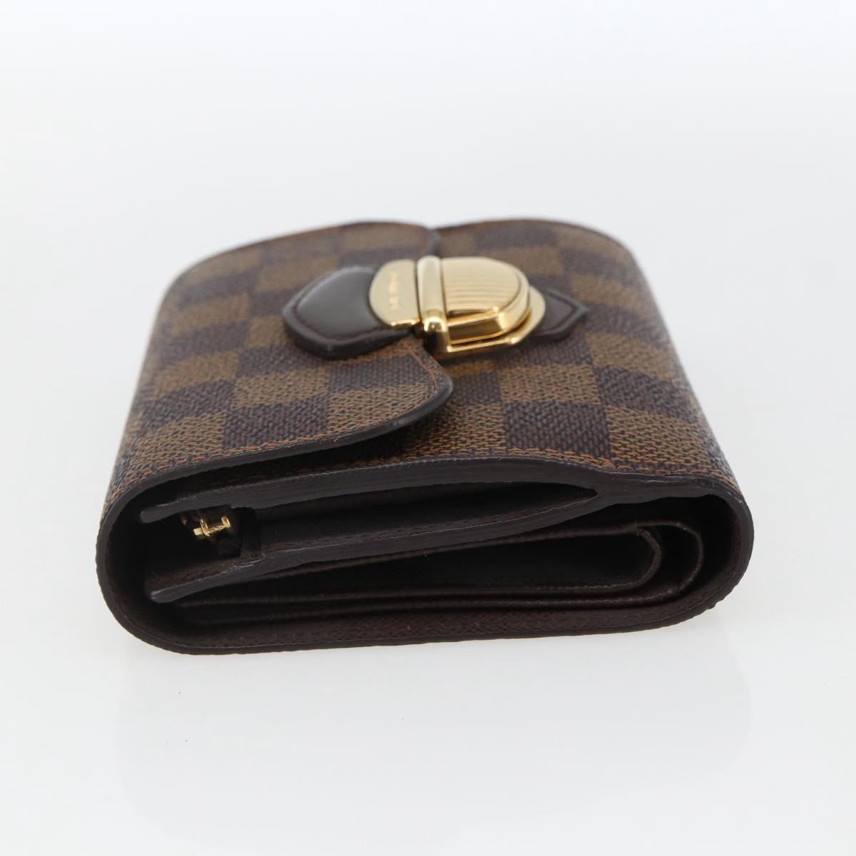 LOUIS VUITTON Damier Ebene Portefeuille Joy Bifold Wallet N60034 LV Auth ep13095