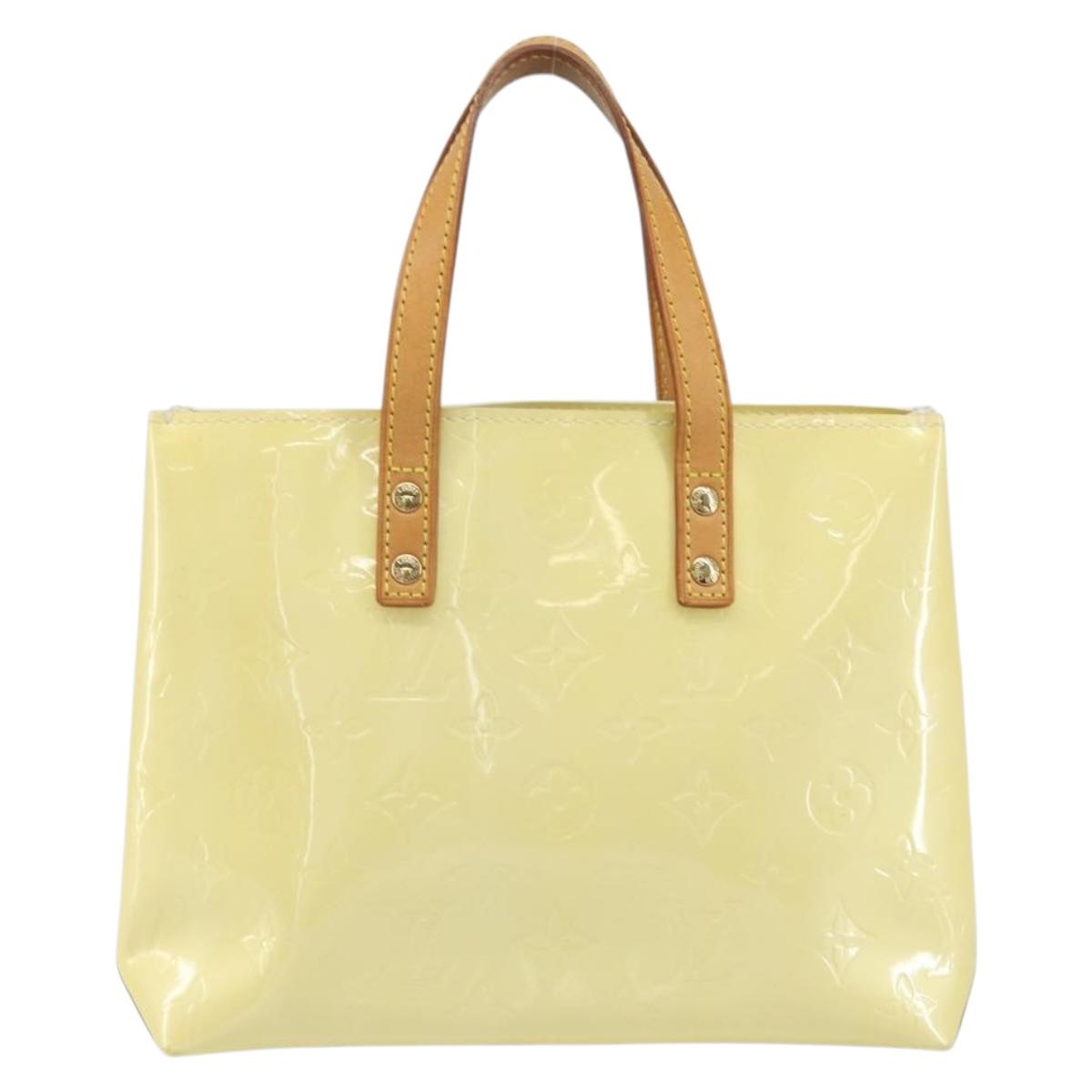 LOUIS VUITTON Monogram Vernis Reade PM Hand Bag Gris M91145 LV Auth ep13110