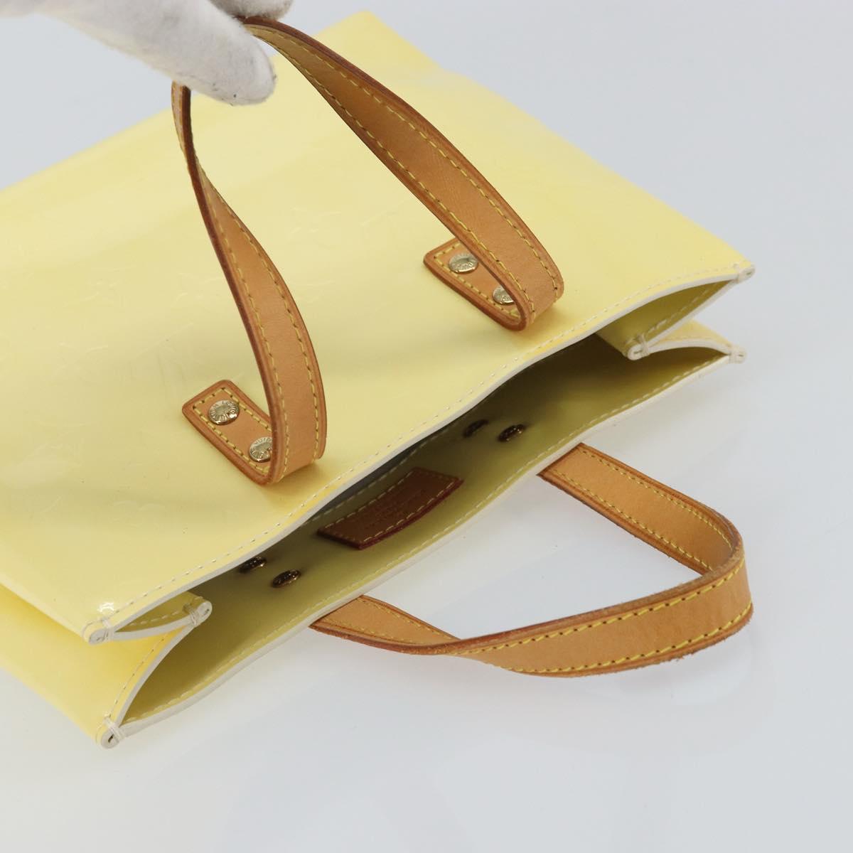 LOUIS VUITTON Monogram Vernis Reade PM Hand Bag Gris M91145 LV Auth ep13110