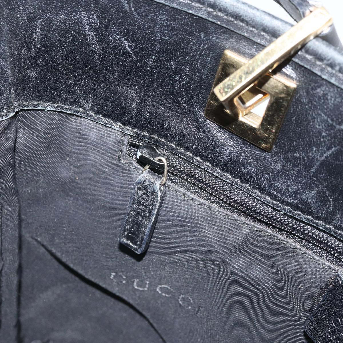 GUCCI GG Canvas Tote Bag Black Gold 002 1099 Auth ep13113