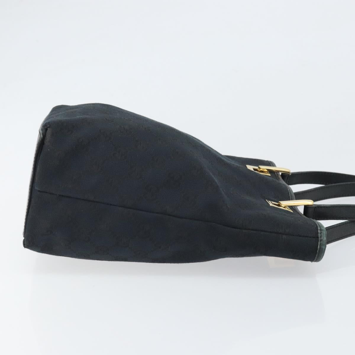 GUCCI GG Canvas Tote Bag Black Gold 002 1099 Auth ep13113