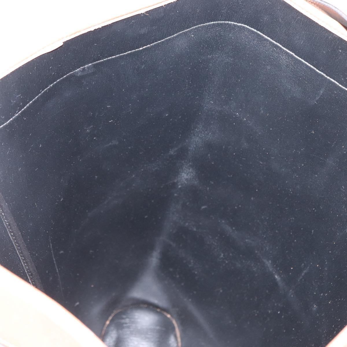 Christian Dior Honeycomb Canvas Tote Bag PVC Black Gold Auth ep13121