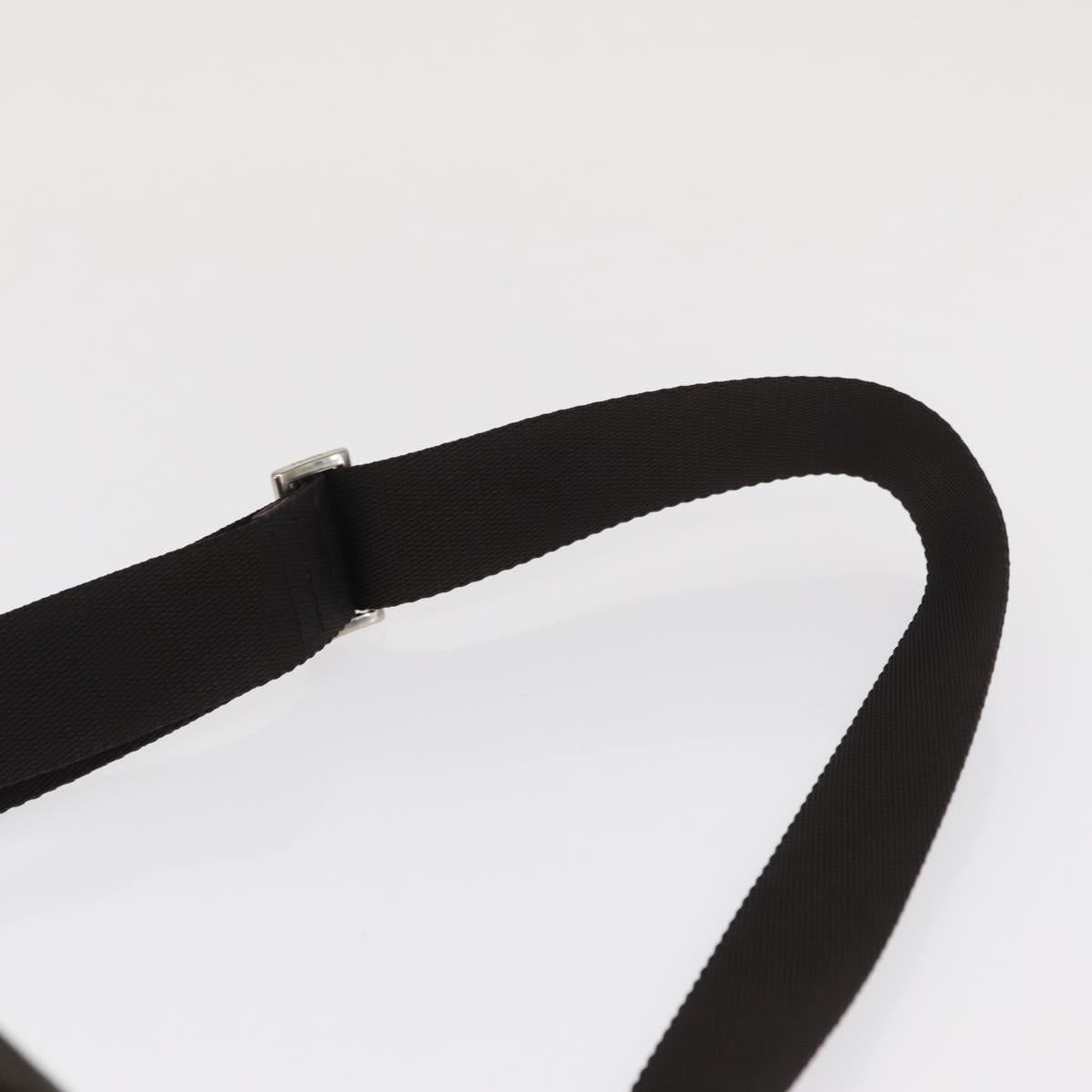 PRADA Shoulder Bag Nylon Brown Silver Auth ep13123