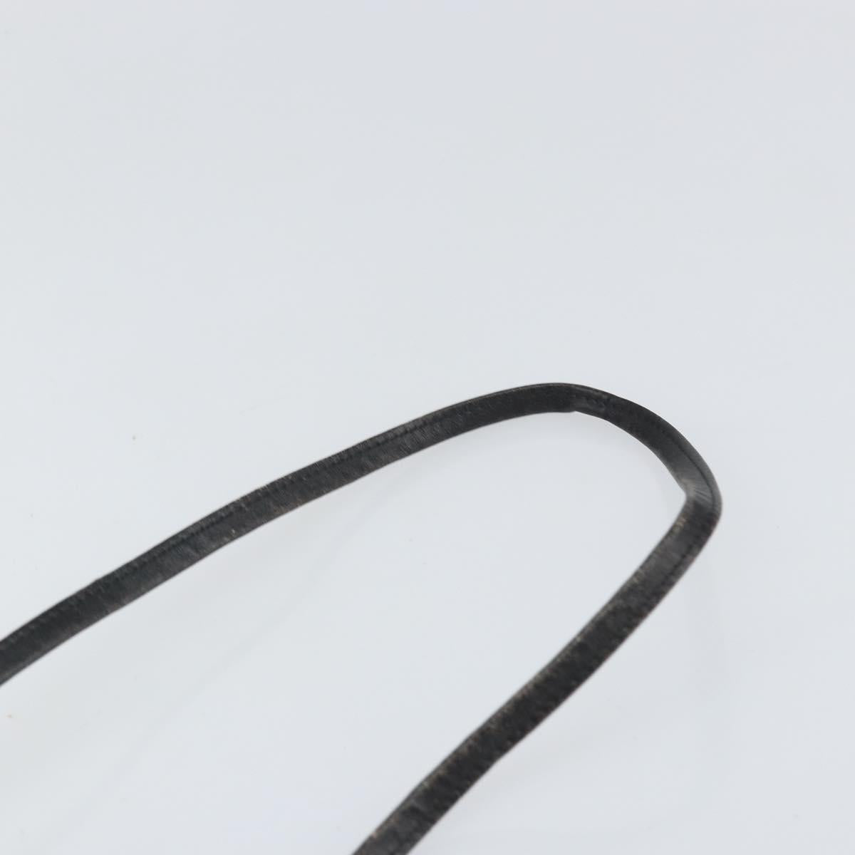 Christian Dior Trotter Canvas Shoulder Bag Black Gold Auth ep13136