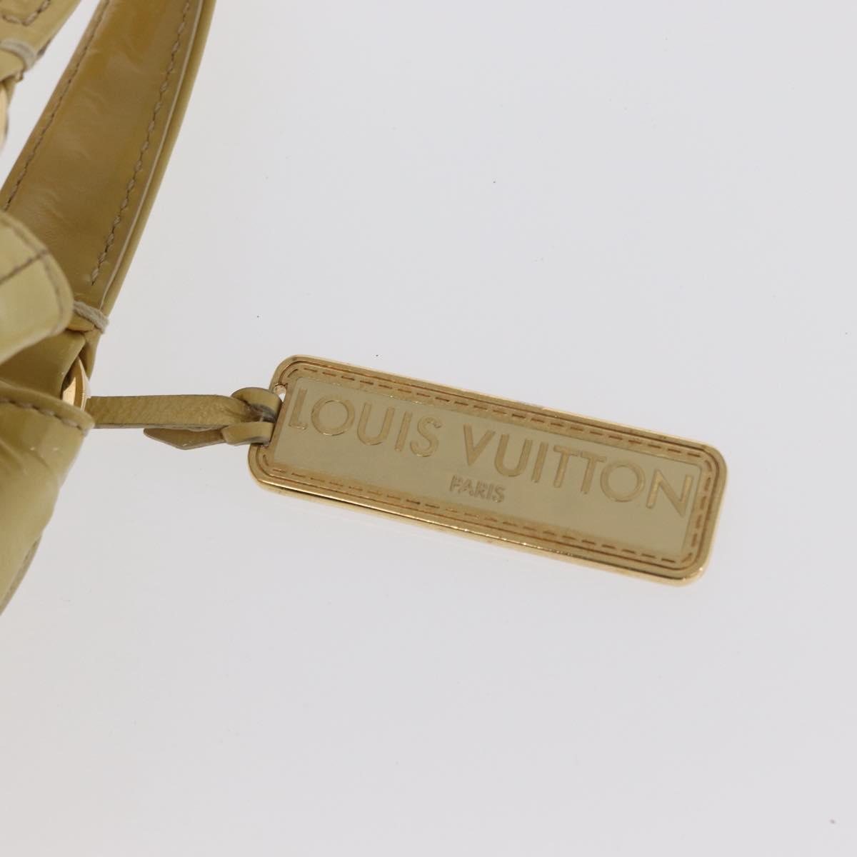 LOUIS VUITTON Cruise line Sac Bicolor Hand Bag Enamel Yellow M92547 Auth ep13148