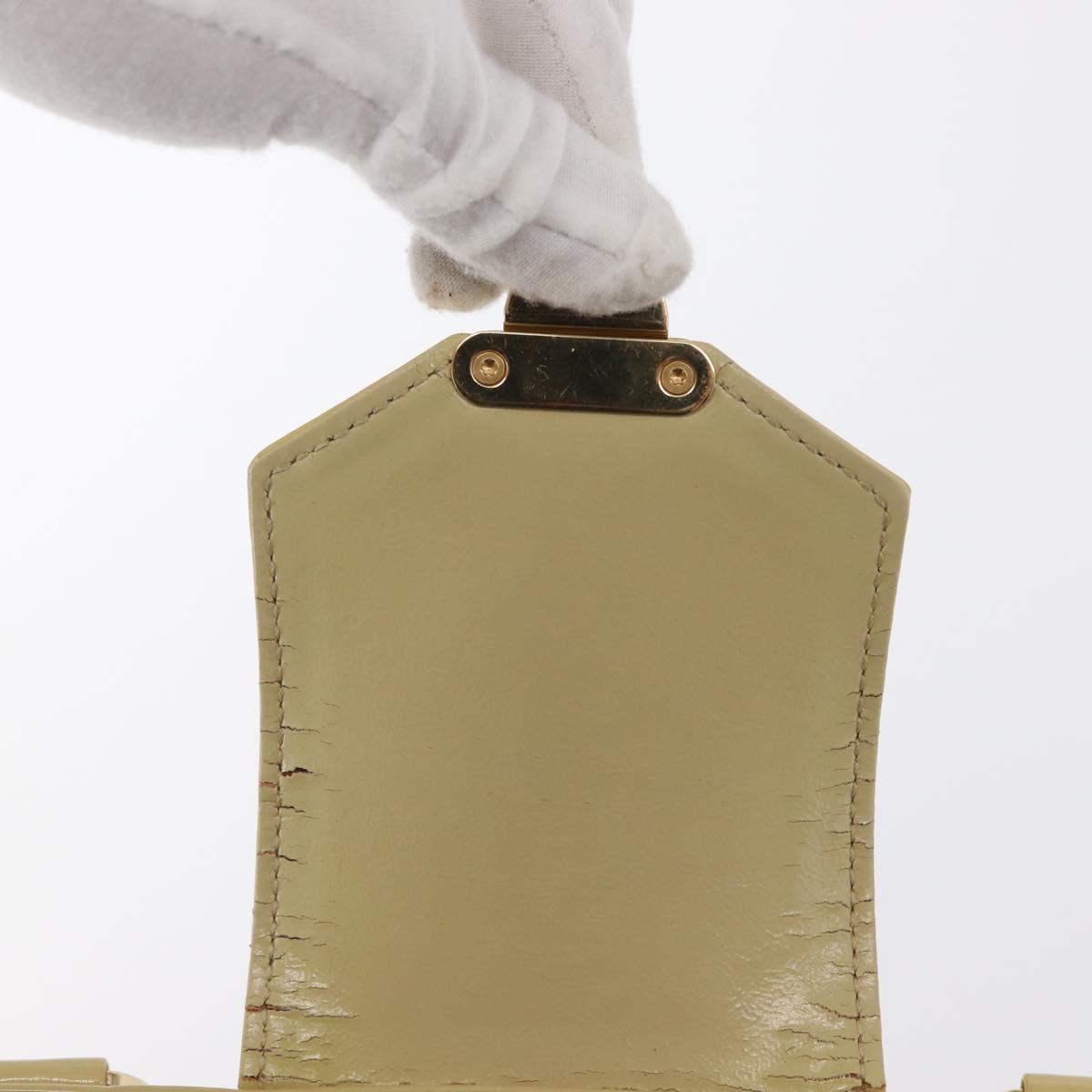 LOUIS VUITTON Cruise line Sac Bicolor Hand Bag Enamel Yellow M92547 Auth ep13148