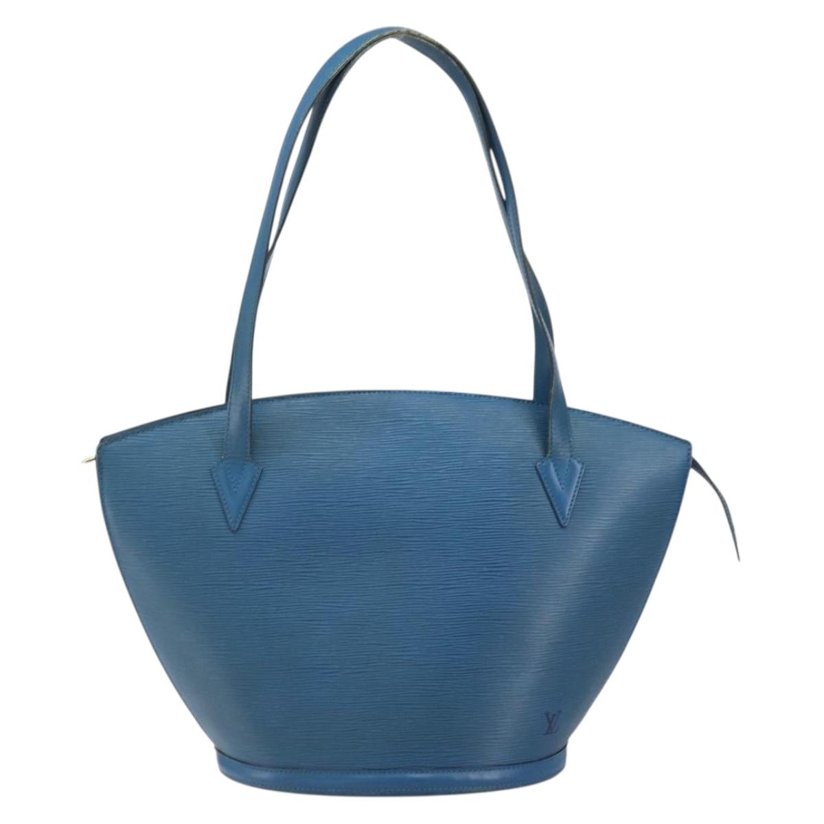 LOUIS VUITTON Epi Saint Jacques Shopping Shoulder Bag Blue M52275 Auth ep13153