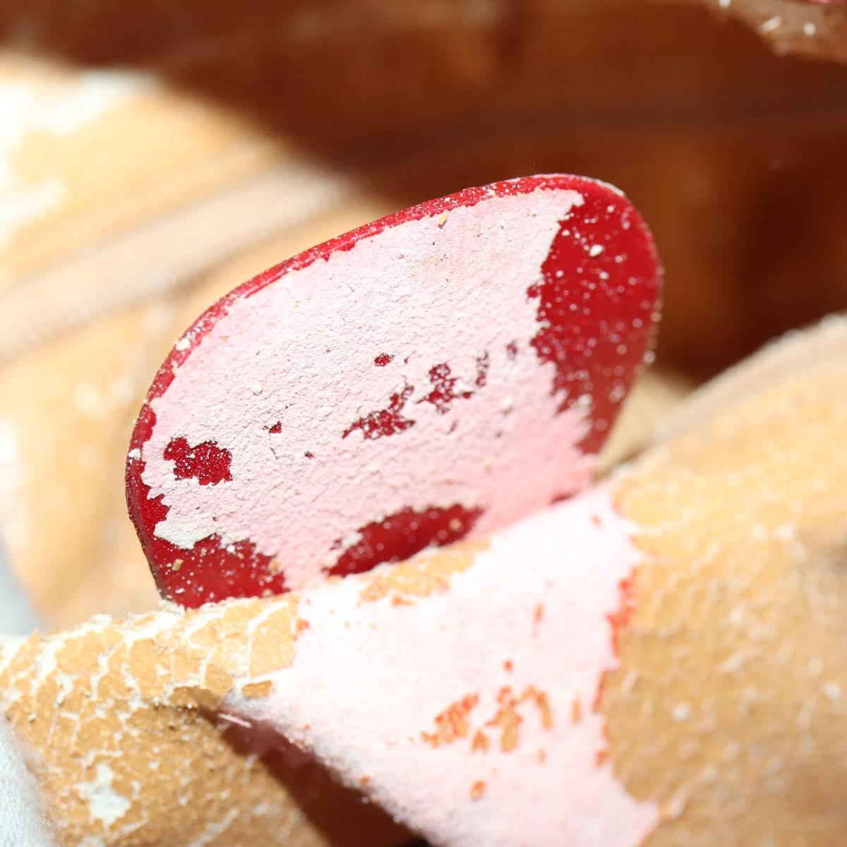 GUCCI Bamboo Hand Bag Suede 2way Red Gold Auth ep13161