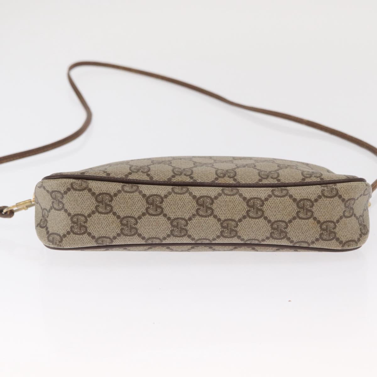 GUCCI GG Supreme Shoulder Bag PVC Beige Gold 97 02 068 Auth ep13164