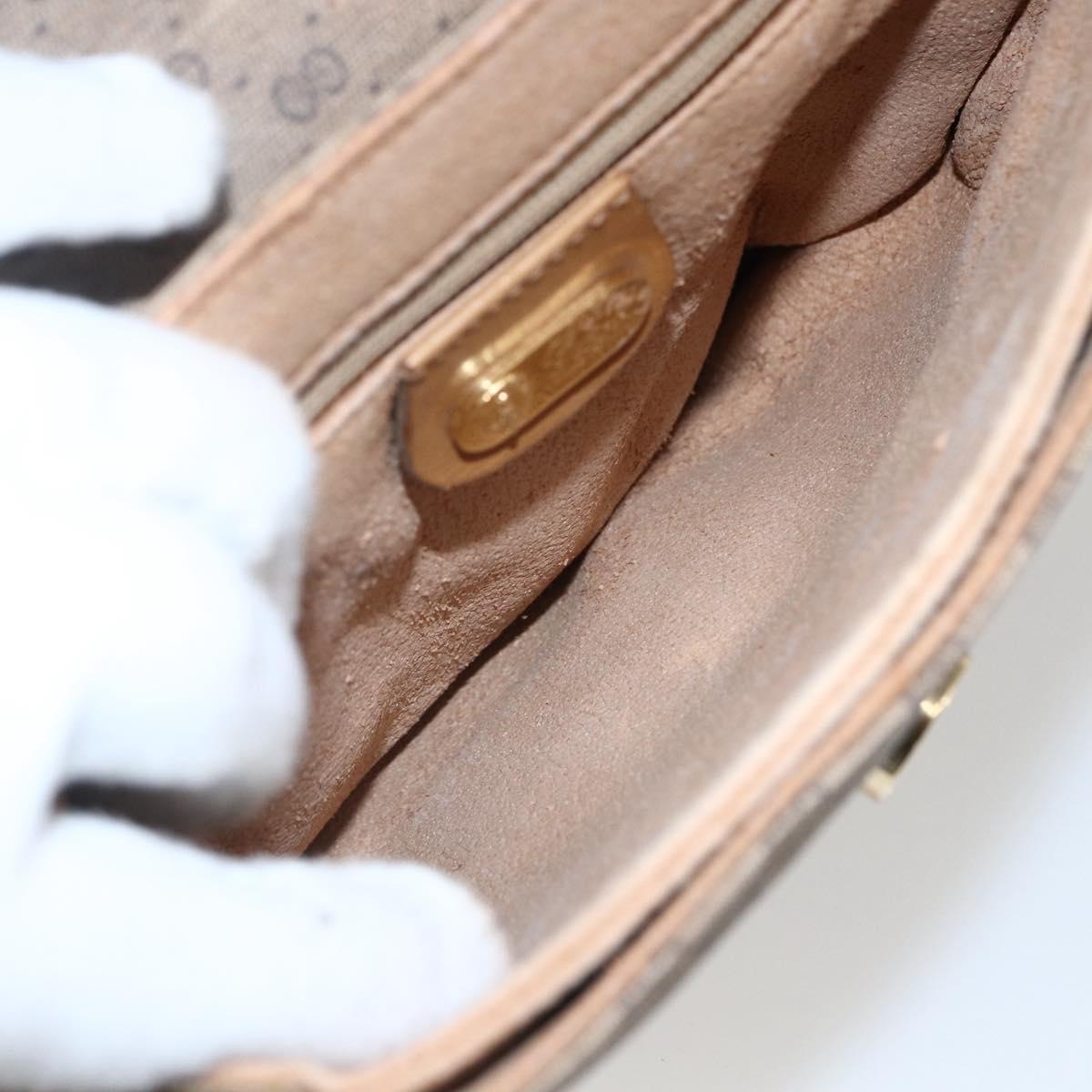 GUCCI Micro GG Supreme Shoulder Bag PVC Beige Gold 49 007 5548 Auth ep13173