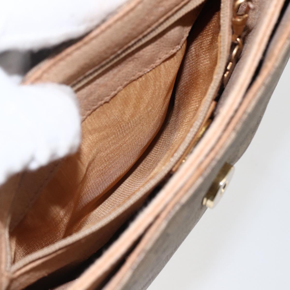 GUCCI Micro GG Supreme Shoulder Bag PVC Beige Gold 49 007 5548 Auth ep13173