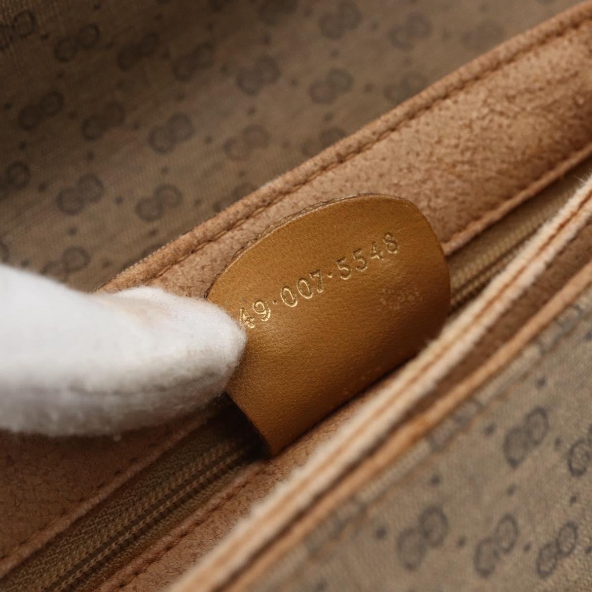 GUCCI Micro GG Supreme Shoulder Bag PVC Beige Gold 49 007 5548 Auth ep13173