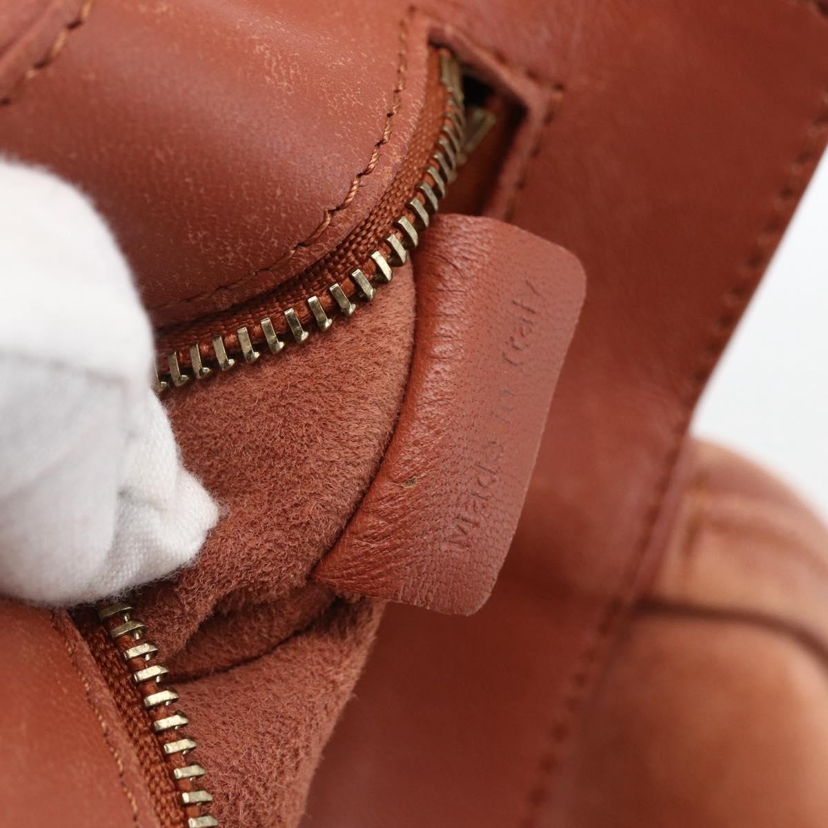 CELINE Tote Bag Leather Pink Gold Auth ep13177