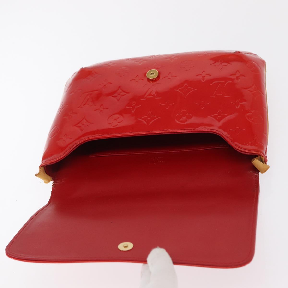 LOUIS VUITTON Monogram Vernis Thompson Street Bag Red M91094 LV Auth ep13184
