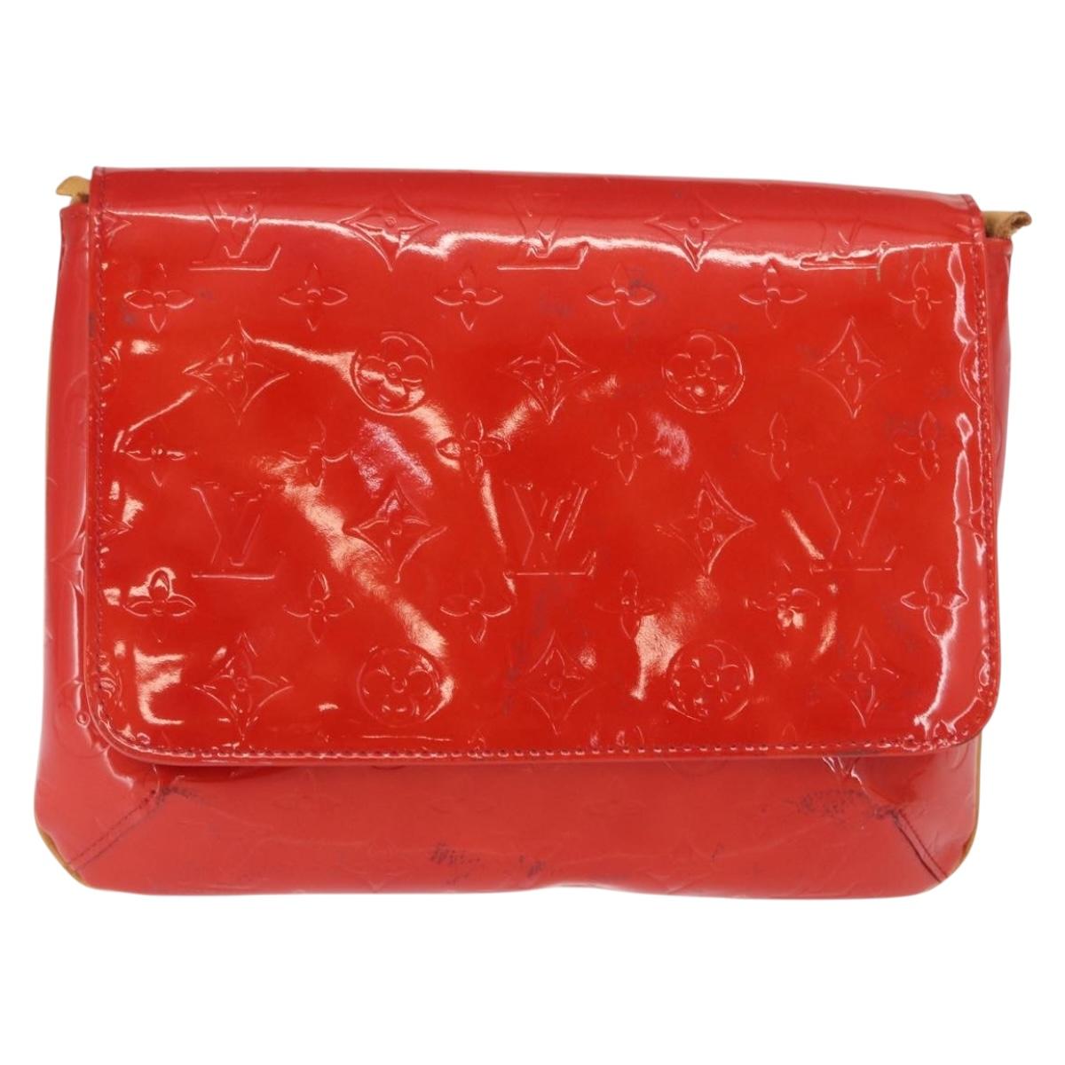 LOUIS VUITTON Monogram Vernis Thompson Street Bag Red M91094 LV Auth ep13184