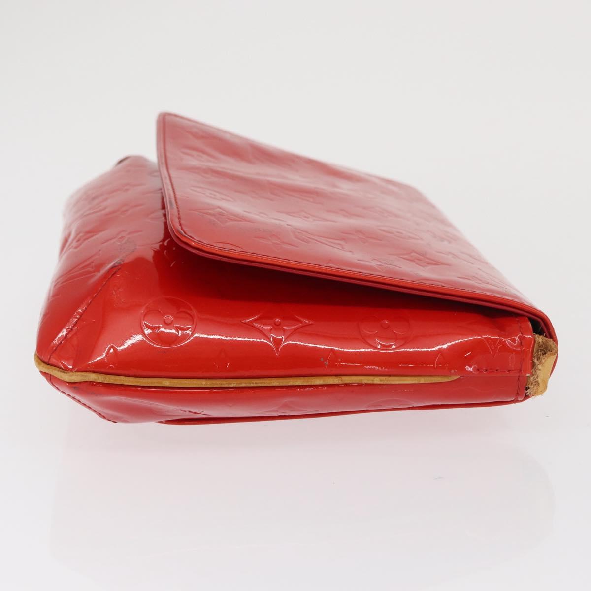 LOUIS VUITTON Monogram Vernis Thompson Street Bag Red M91094 LV Auth ep13184