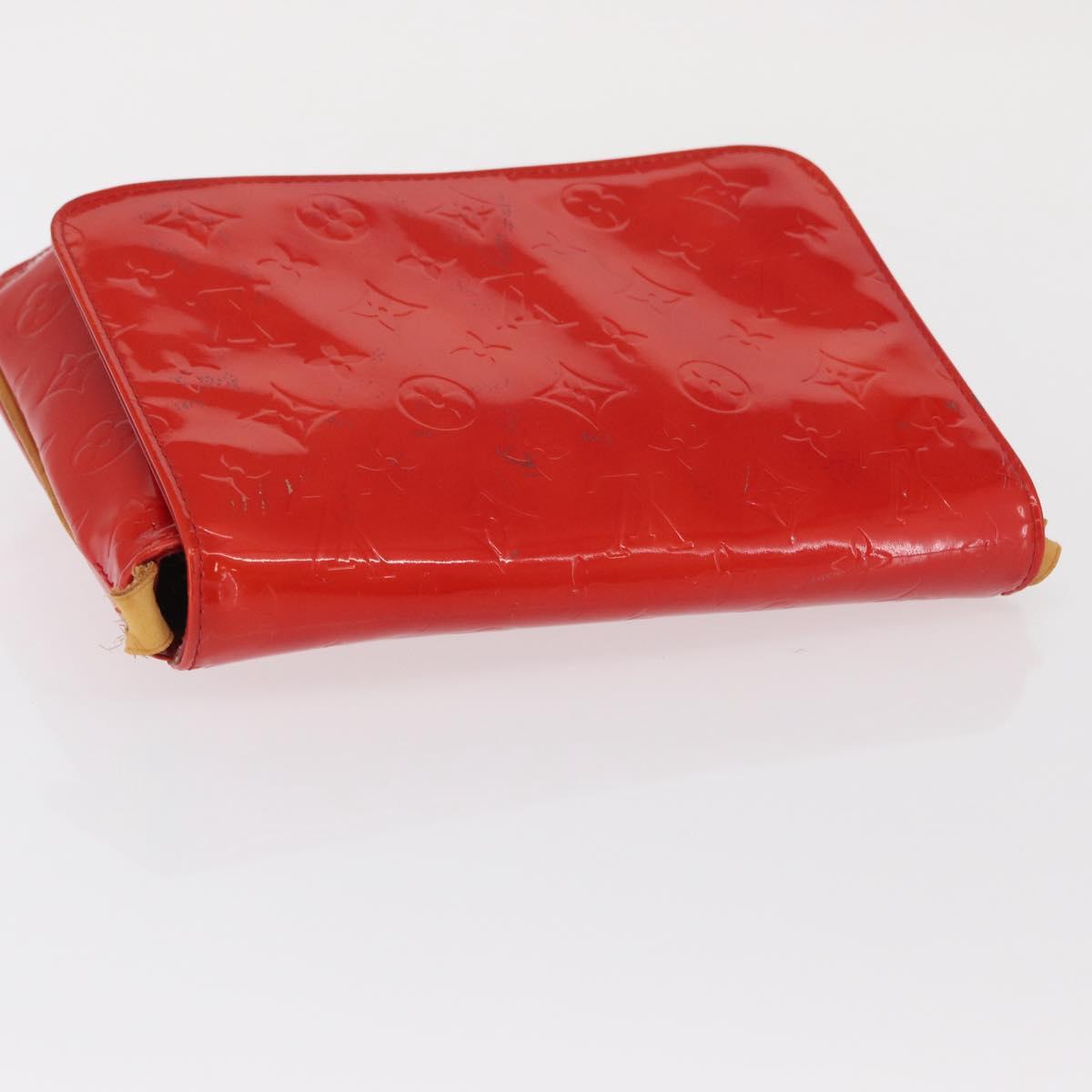 LOUIS VUITTON Monogram Vernis Thompson Street Bag Red M91094 LV Auth ep13184