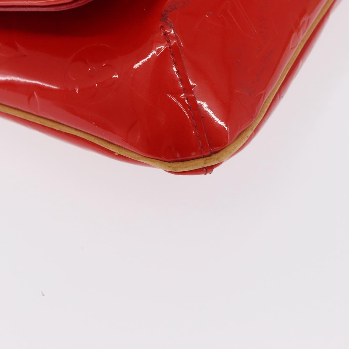 LOUIS VUITTON Monogram Vernis Thompson Street Bag Red M91094 LV Auth ep13184